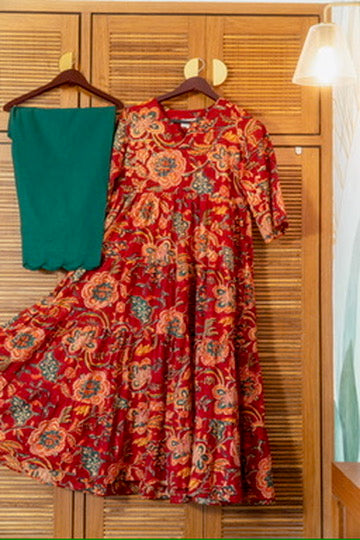 Red Floral Set