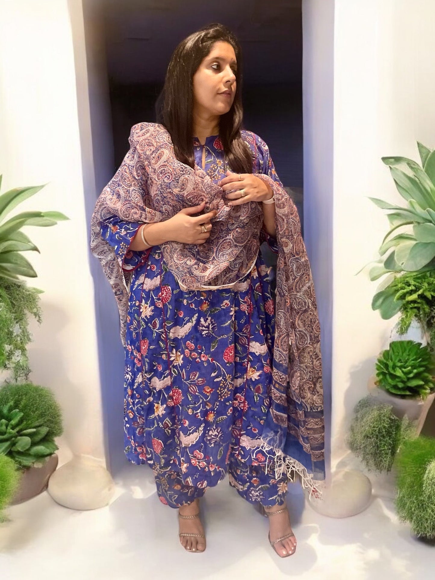 Blue Floral Set