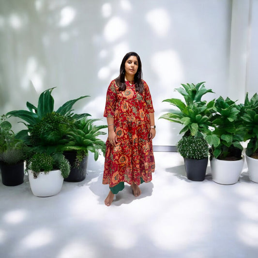 Red Floral Set