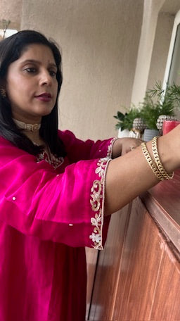 Embroidered Chanderi Set